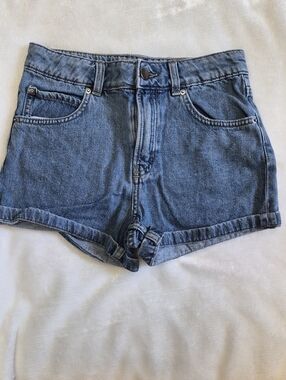 Lot Of 4 Denim High-Rise Kids Shorts - Blue